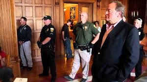 Tar Sand Activists Dance on Governor’s Table