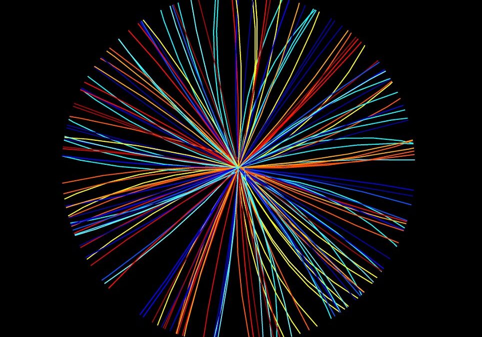 The Big Bang in pictures: Scientists produce computer images of particle explosions similar to the greatest ever galactic light show.