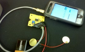 Vibrations Sent From Smartphone Through Skeleton Unlock Door