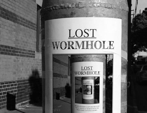 LOST WORMHOLE: Space/Time Continuum in Danger