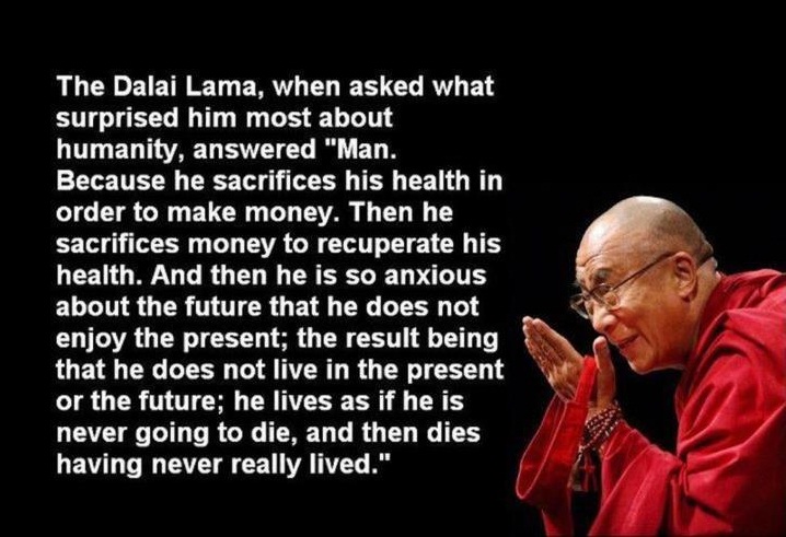The Dali Lama: Living and Dying, Having Never Really Lived