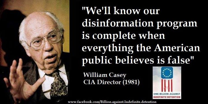 Former CIA Director William Casey Quoted on Decieving American Public