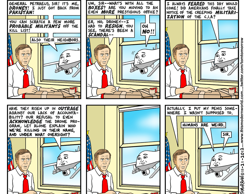 Mr Drone Questions General Patreus